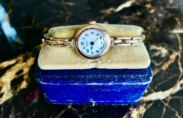 ロレックス アンティーク女性用腕時計 1920年代製 ９kゴールド オリジナル箱つき – アンティークテーブルウェア