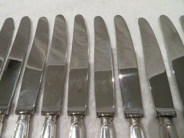 1900 french 950 silver 17 dinner knives Puiforcat Louis XVI st
