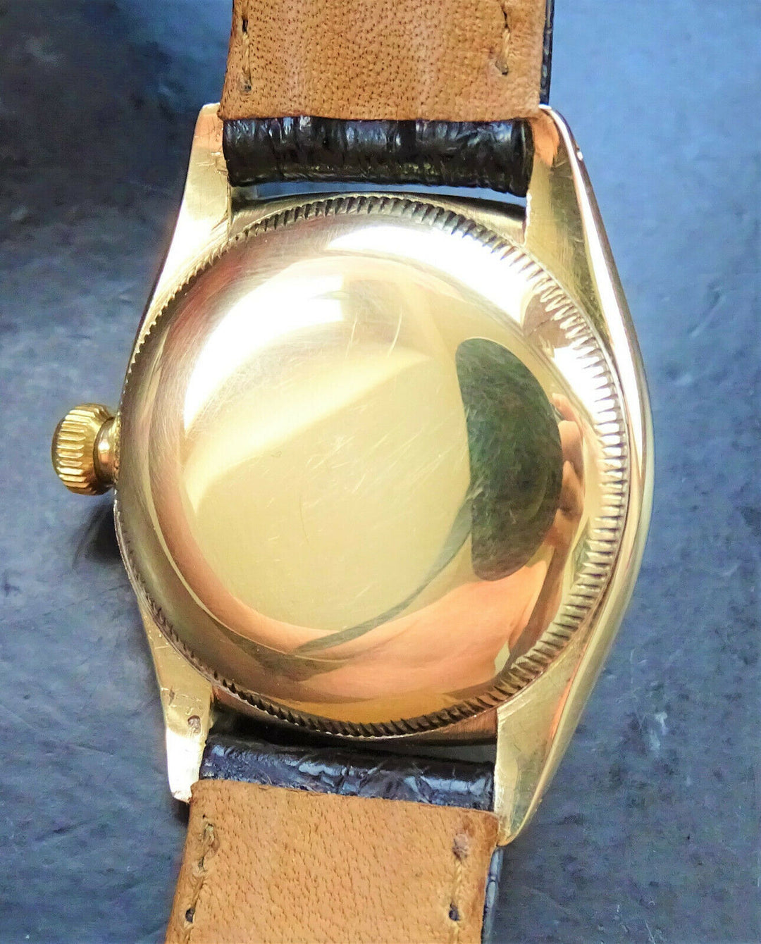 ♛ Rolex Oyster Bubble Back 3131 Yellow Gold 14K 585 Automatic Chronometer 1948