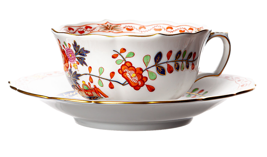 マイセン　御所車　カップ＆ソーサーセット　