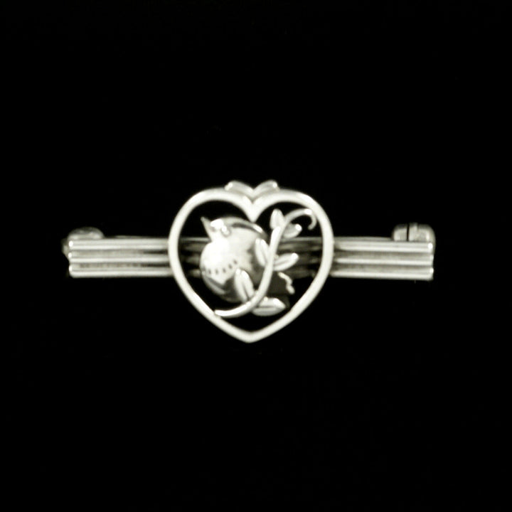 Georg Jensen Sterling Silver Brooch #77 - Arno Malinowski. 1933-44 Hallmarks