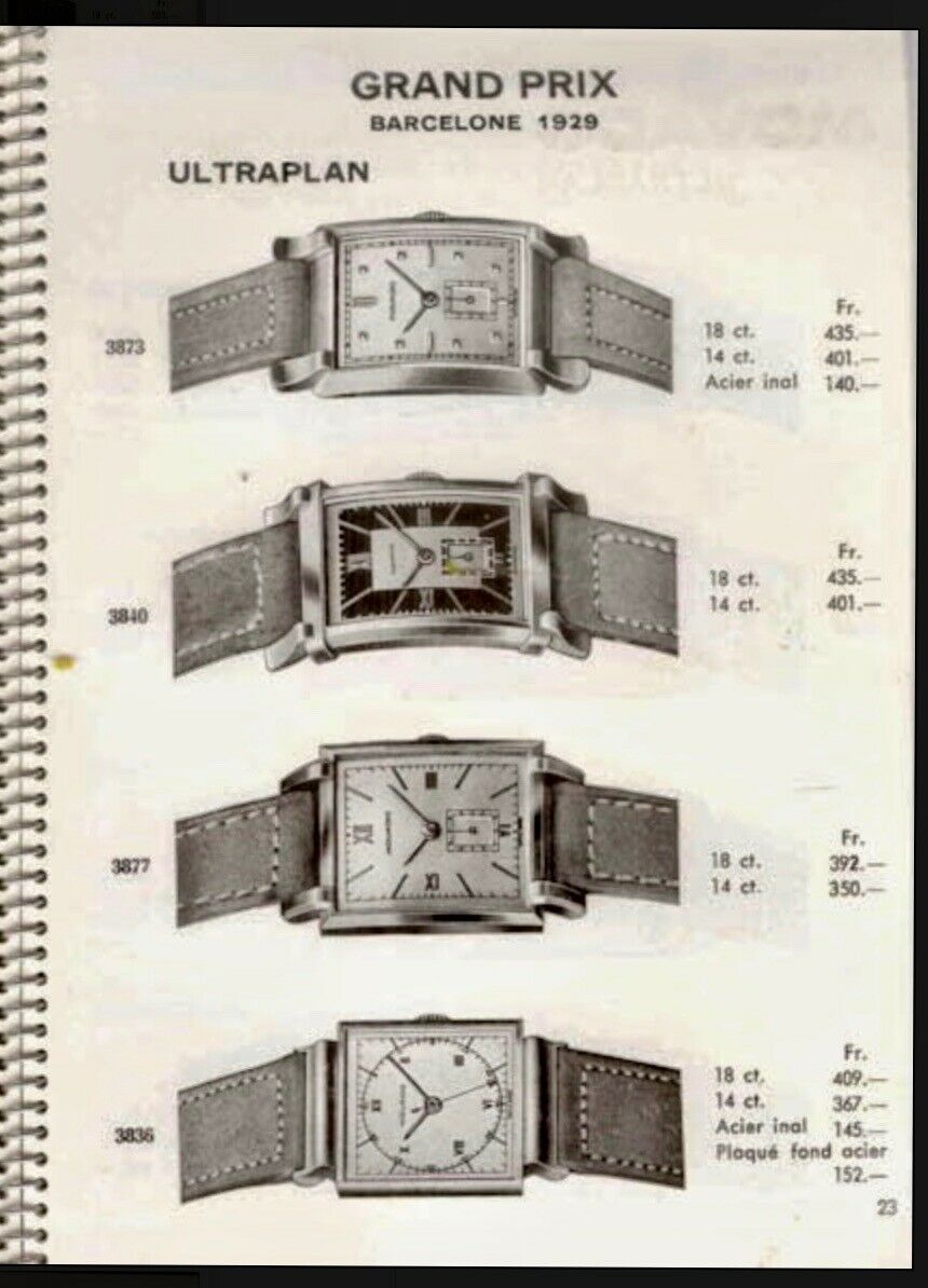 1935年　モバードヴィンテージ　ウルトラプラン Bigelow Kennard & Co(ビゲロウケナード社)腕時計(参考番号：43829) 14金イエローゴールド製