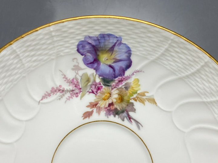 KPM BERLIN TEE GEDECK TASSE UT NEUOSIER WEICHMALEREI BLUMEN DEKOR 50 1.WAHL 1914