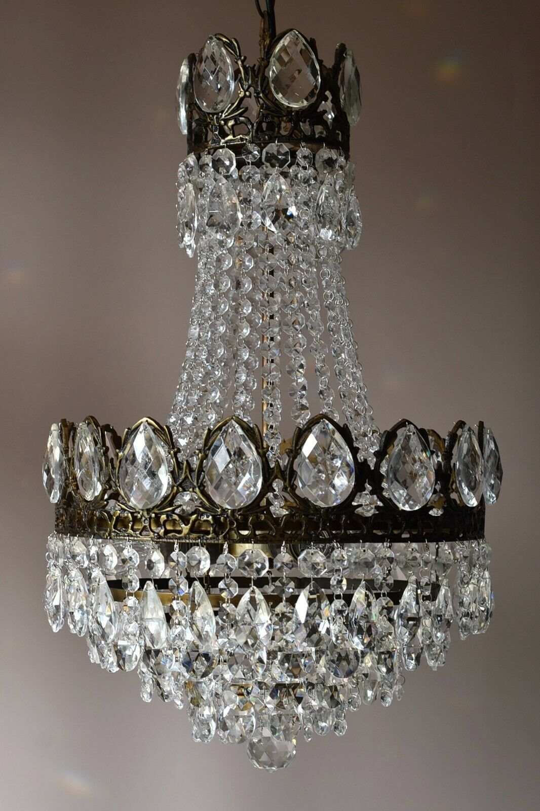 Crystal Home Lighting Chandelier Living Room Ceiling Light French Vintage Lamp