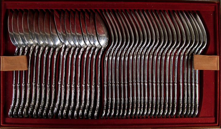 Cardeilhac Antique French Paris 950 Silver Louis XV Pattern Flatware Set Service