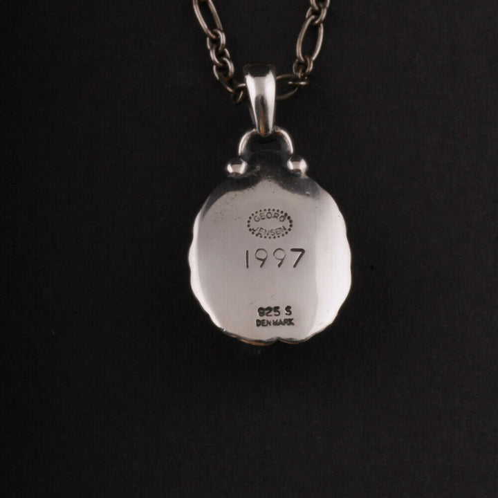 Georg Jensen Sterling Pendentif De Le An 1997 Avec Labradorite, Argent