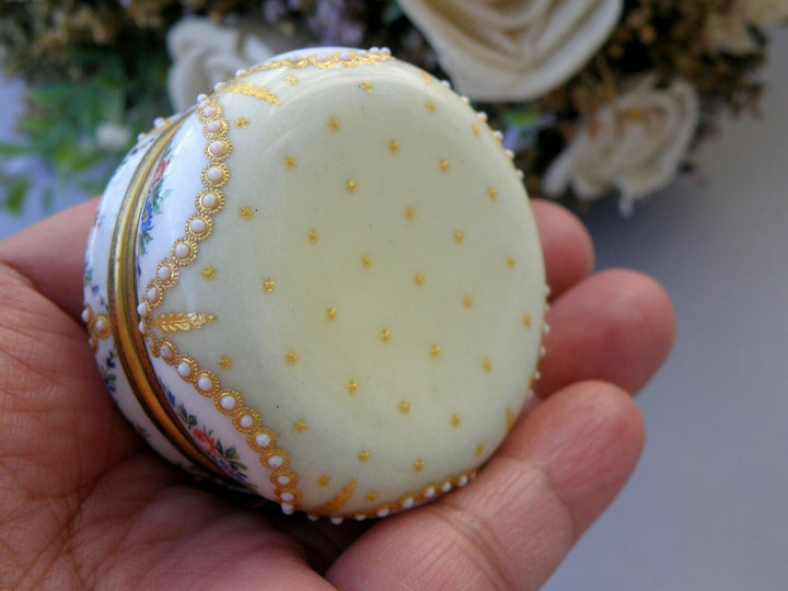 Sevres Antique Enamel Box Fabulous Decor