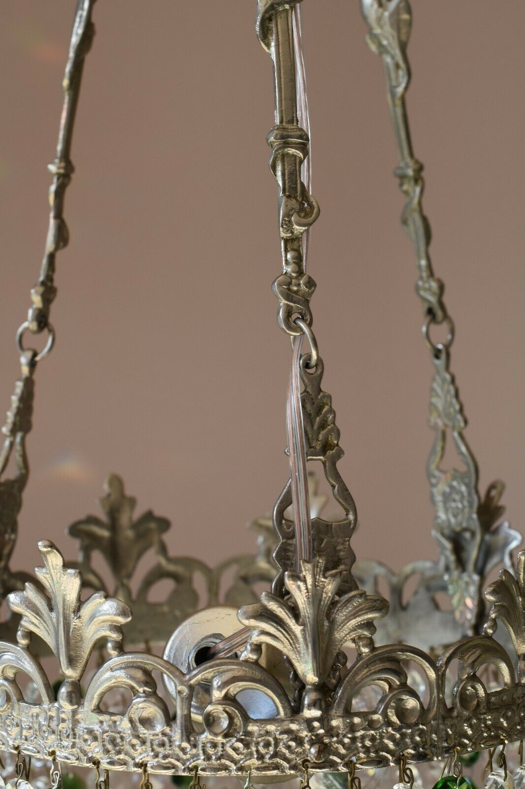 French Empire Chandelier, Antique Style Vintage Hallway Lighting, Lamp Pendant