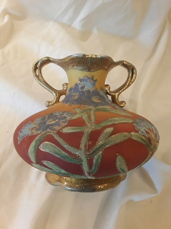 オールドノリタケ　コラレン　花瓶　1909年