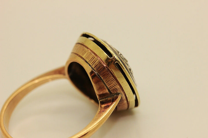 アンティーク オリジナル  14K ローズカットダイヤモンドのリング