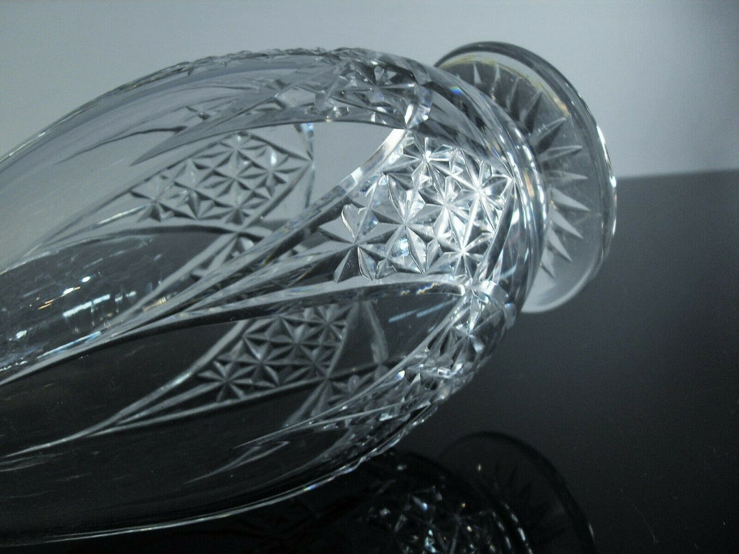 Antique Large Carafe Crystal Size Moulded Epiron Baccarat Front 1936