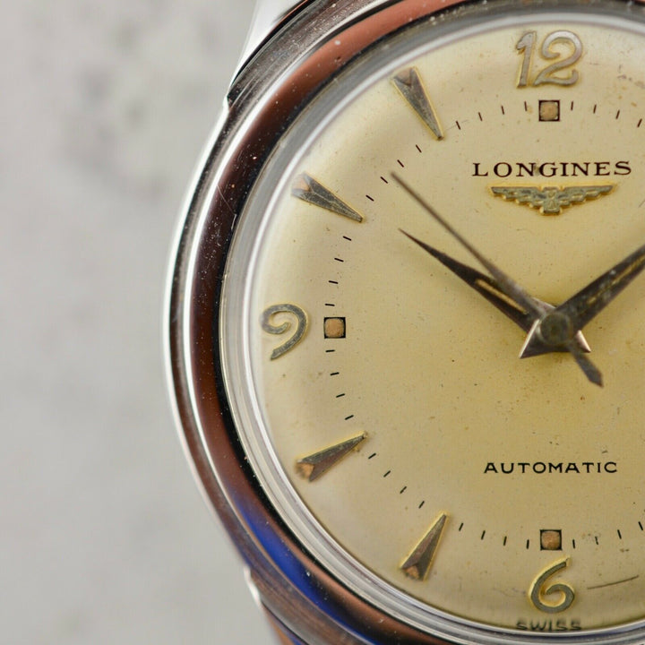 1951年　ヴィンテージ ロンジン “セイタケ“　ブレゲダイアル　腕時計22AS 参考番号6280-3 スチール製