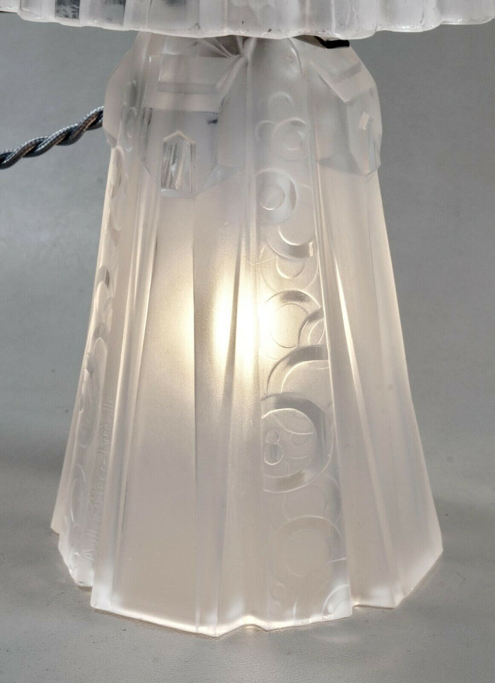 ミューラー兄弟　フランス　アールデコ調　マッシュルーム型ランプ　1930年