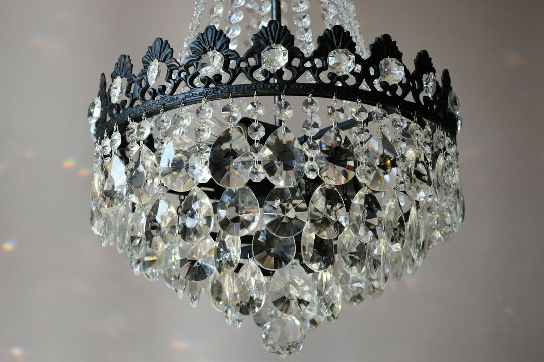 French Empire Chandelier Antique Style Vintage Hallway Lighting, Ceiling Pendant