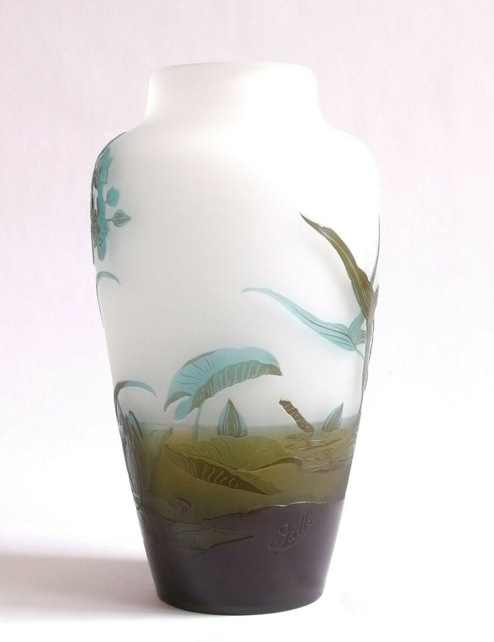 Authentique vase Gallé Art Nouveau