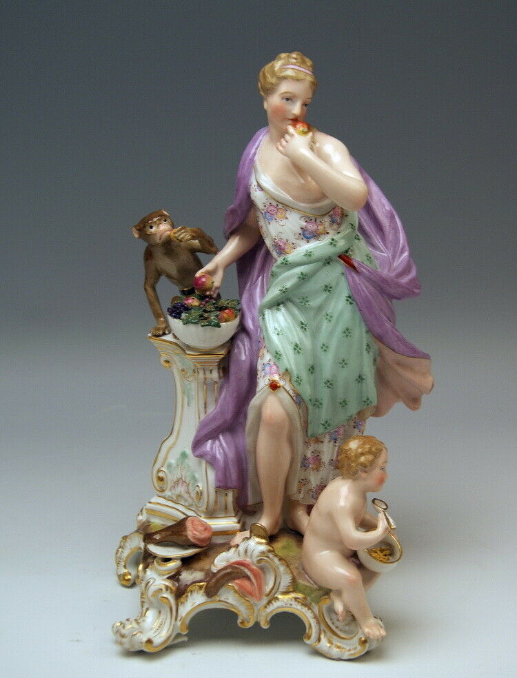 邁森 MEISSEN マイセン FIGUR SERIE 5 SINNE DER GESCHMACK EBERLEIN MNR: 1042 UM 1870