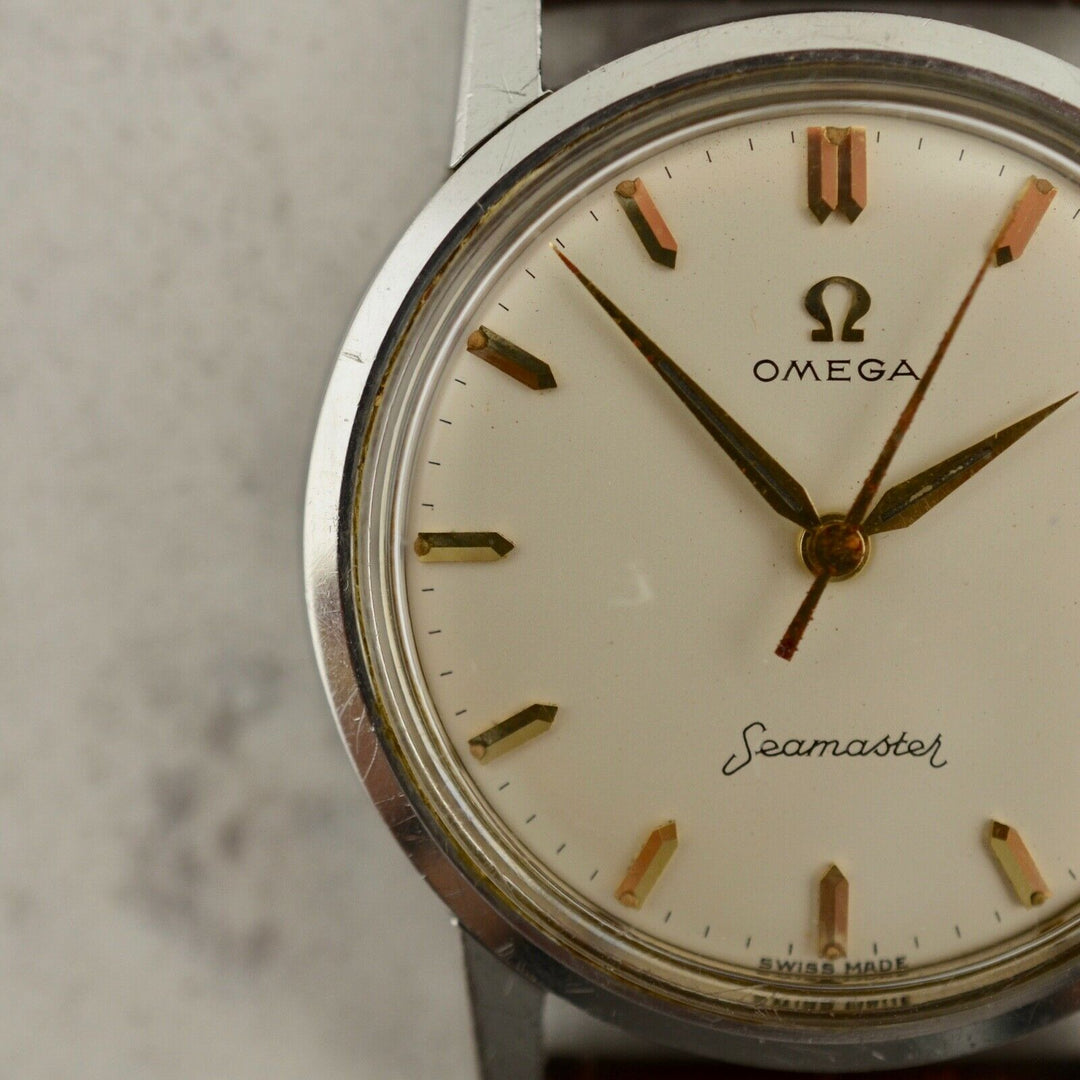 C.1959　ヴィンテージオメガ　機械式(手巻き）　シーマスター　腕時計　CAL.Ω610　型番CK 14384-2 SC　スチール製