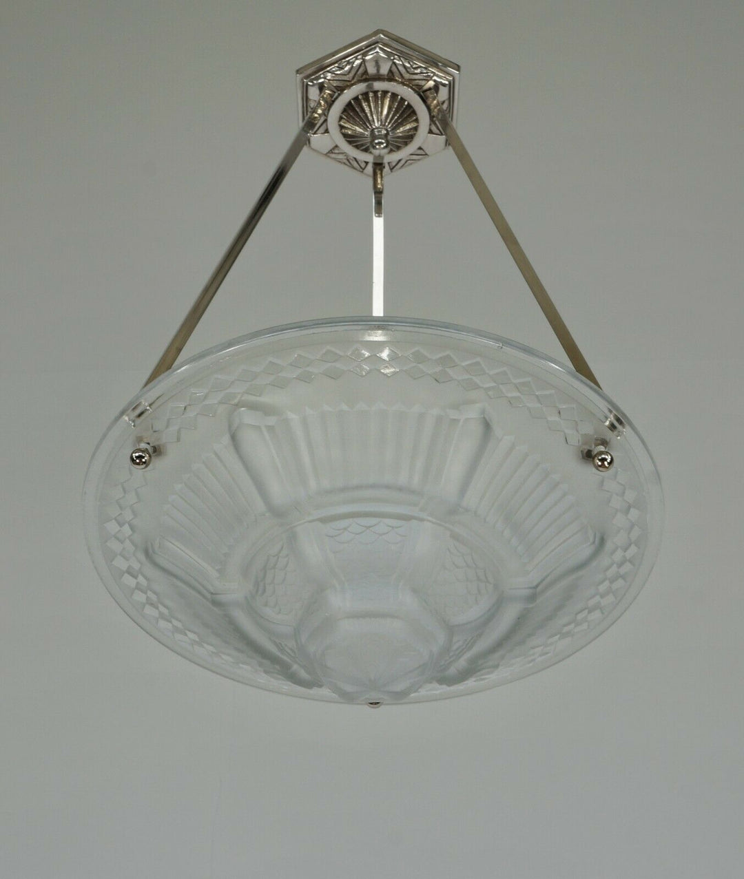 ミューラー兄弟　作：1930フランスアールデコ調シャンデリアランプ