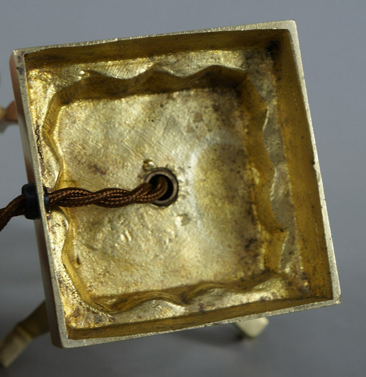 MULLER FRERES : FRENCH BRONZE ART DECO LAMP 1930 ...... France degué sabino era