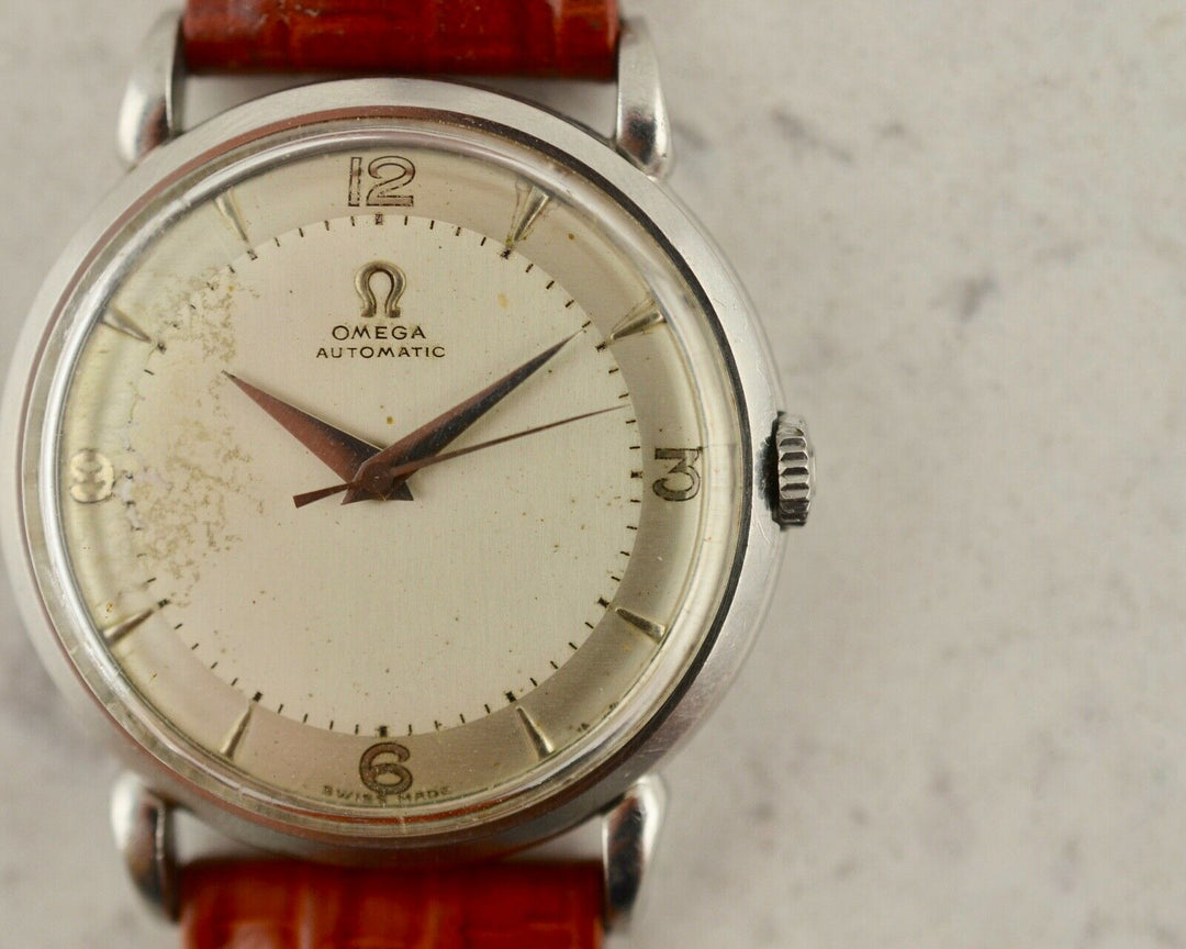 C.1950 ヴィンテージ オメガ 自動式 カラトラバ 腕時計 Cal. Ω 351 型番 2445-1 スチール製