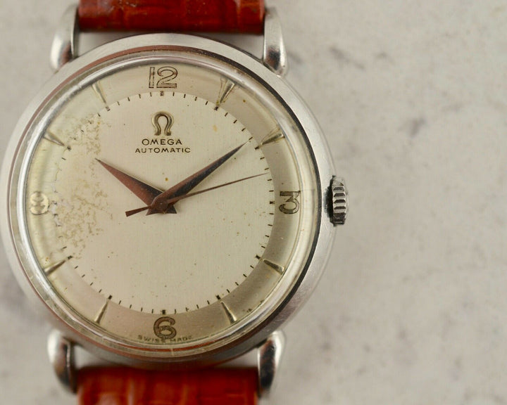 C.1950 ヴィンテージ オメガ 自動式 カラトラバ 腕時計 Cal. Ω 351 型番 2445-1 スチール製