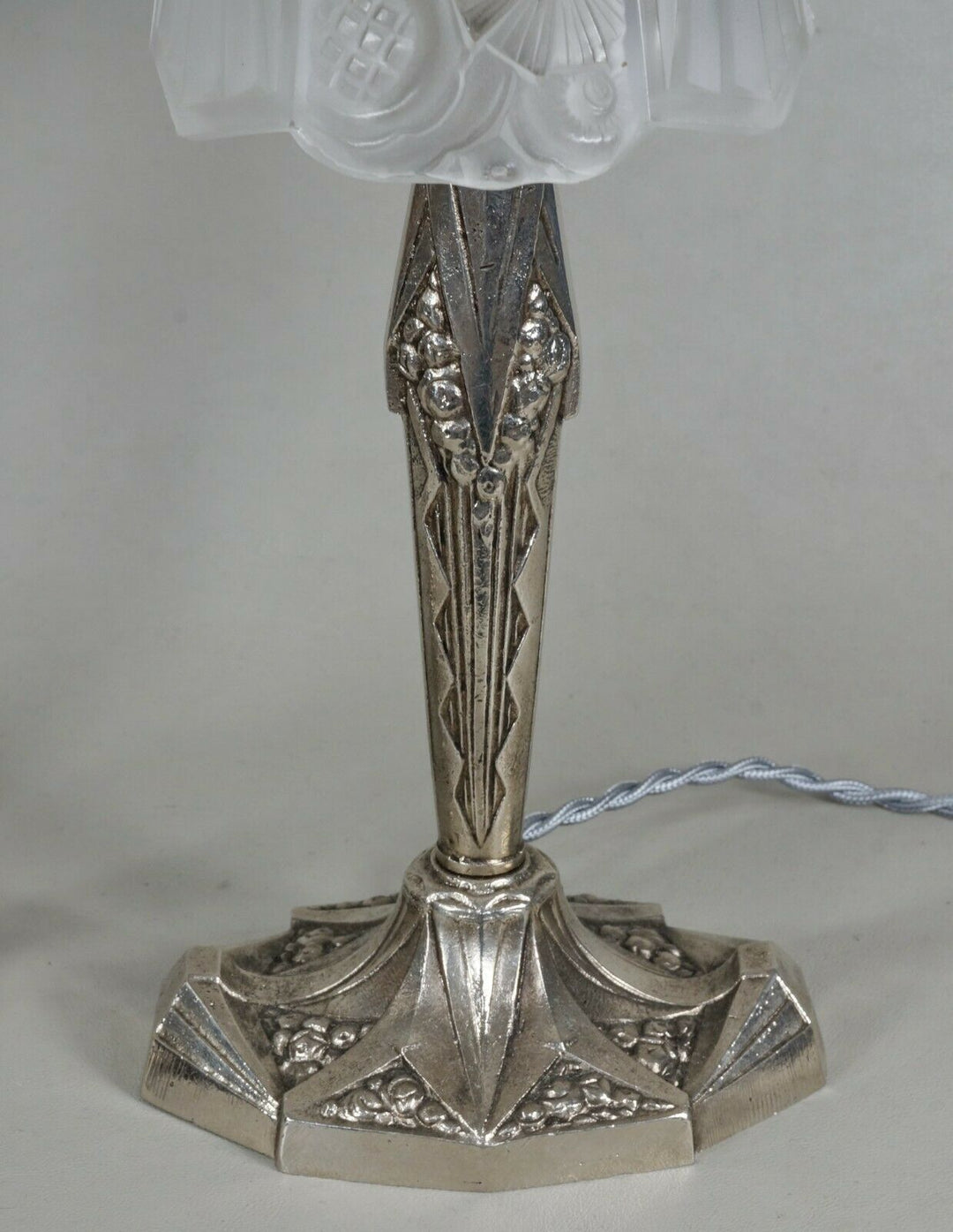 GAUTHIER EJG : pair of FRENCH 1930 ART DECO LAMPS ....... lamp muller era France