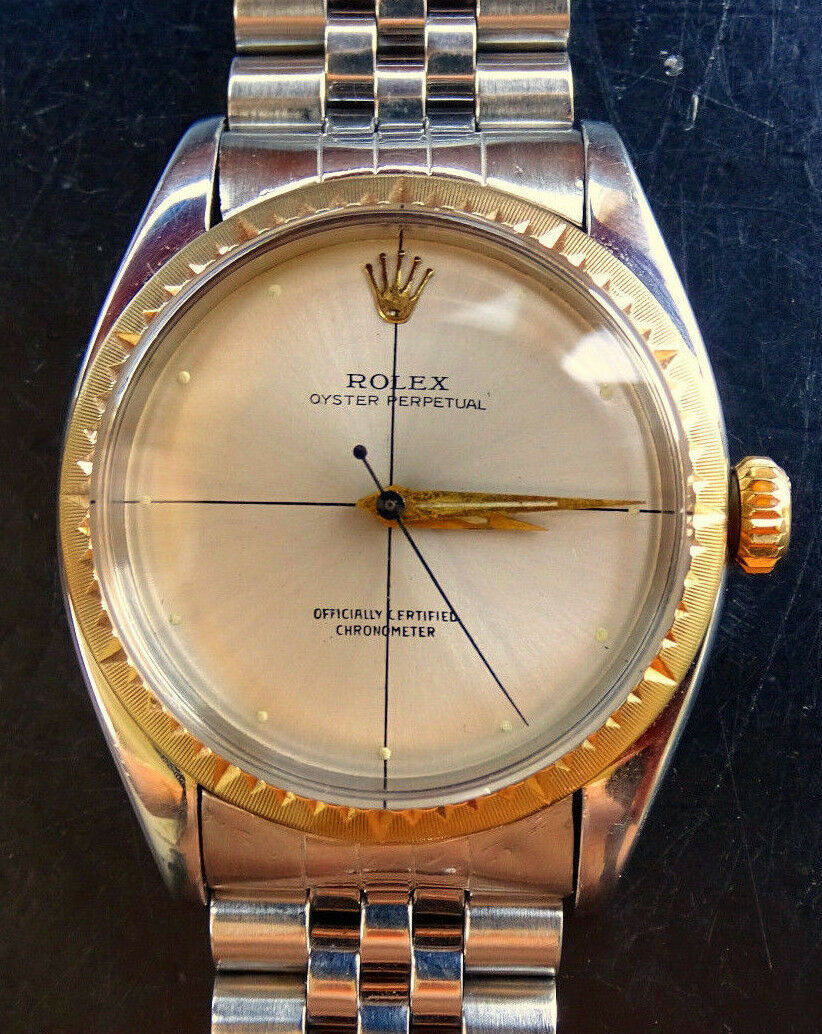 Rolex Watch ♛ Oyster Zephyr 6582 cal.1030 Steel/Gold 14k Automatic Chronometer 1956