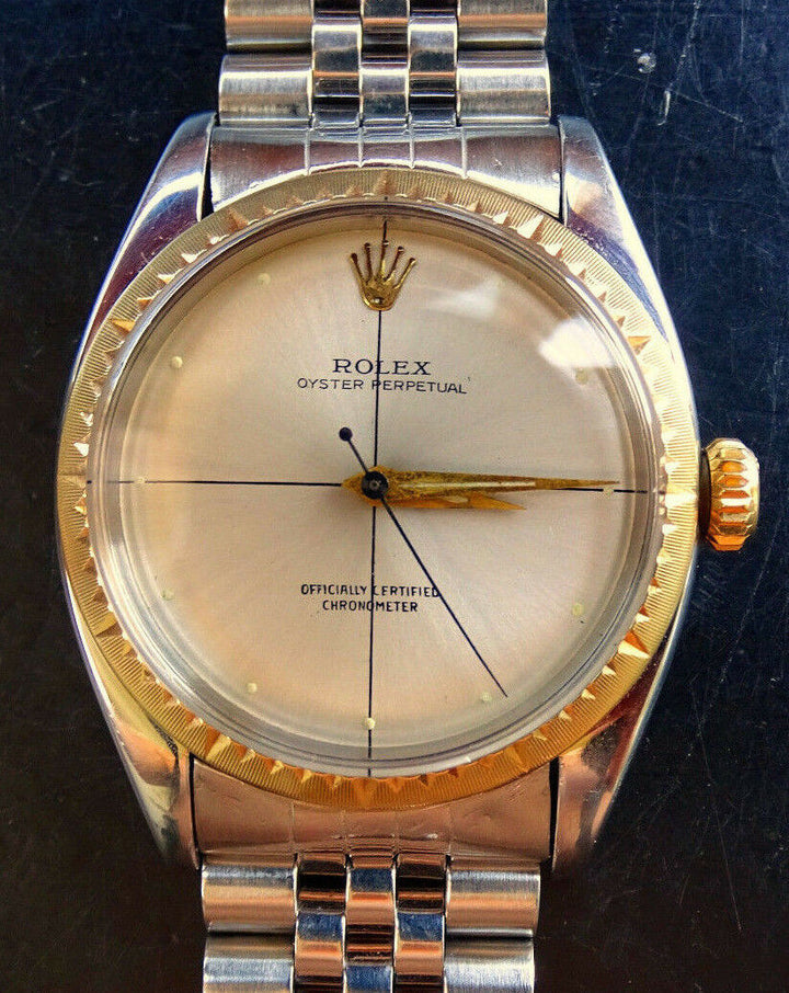 Rolex Watch ♛ Oyster Zephyr 6582 cal.1030 Steel/Gold 14k Automatic Chronometer 1956
