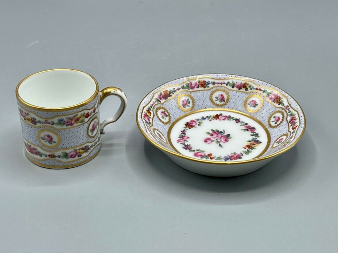 Important Rare Museum Empire Sevres Cup and saucer 1770 François Drand
