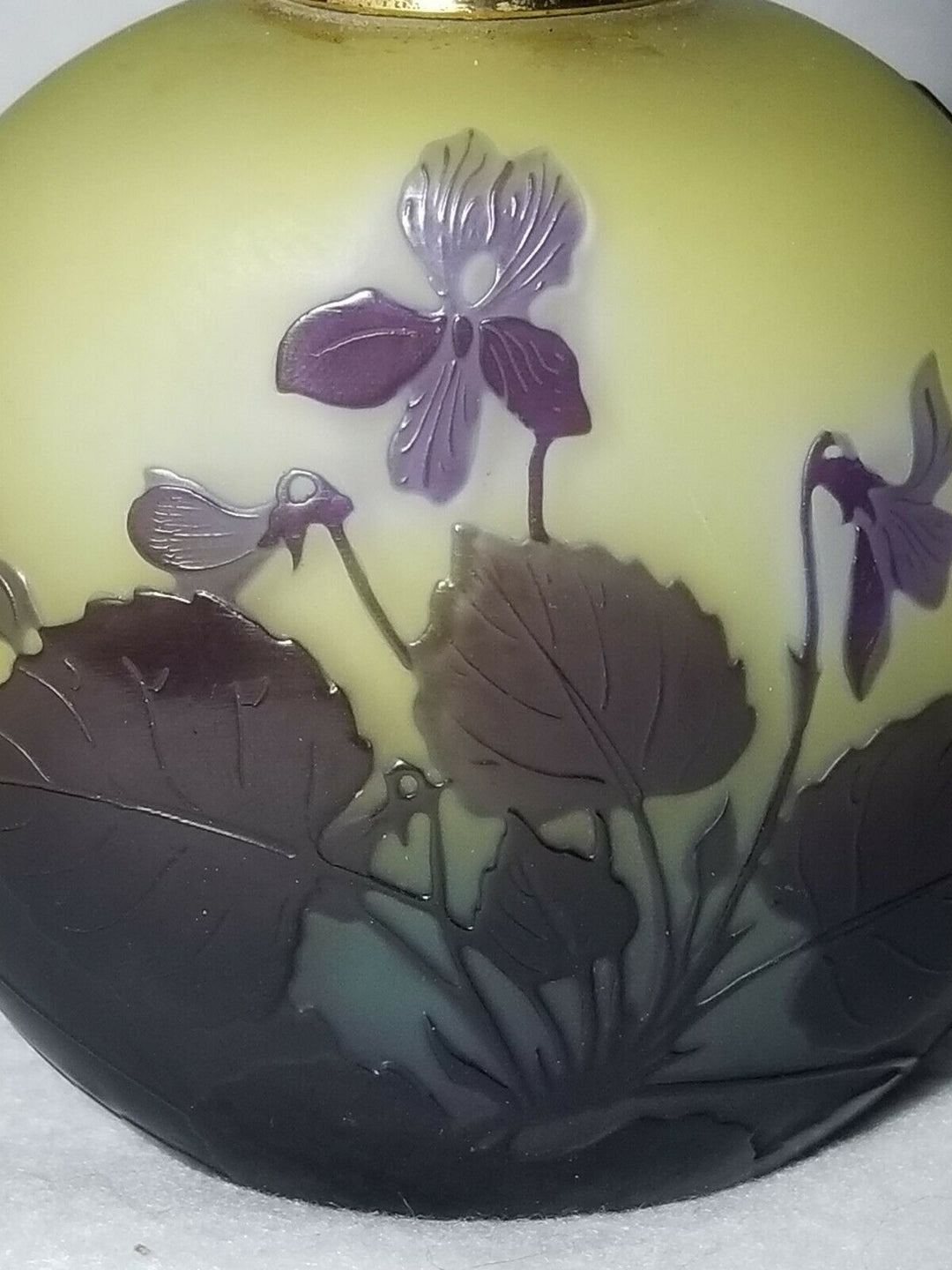 エミールガレ　スミレの花のオイルランプ