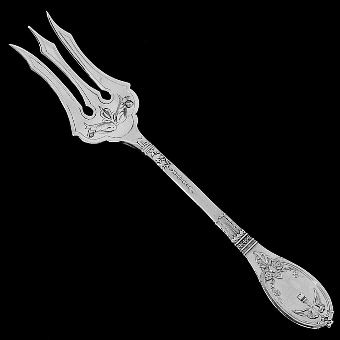 Lapparra French Sterling Silver Dessert Hors D'Oeuvre Set 4 Pc, Empire Torch