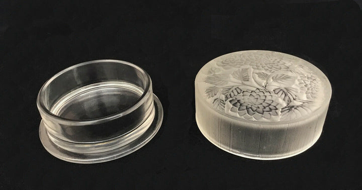 BEAUTIFUL AND RARE RENE LALIQUE "MEUDON" GLASS CONTAINER - CIRCA 1924