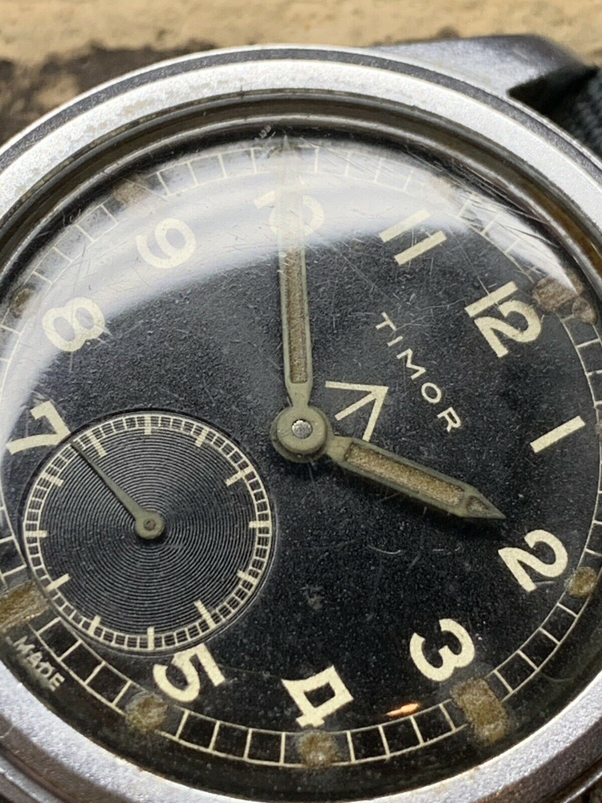 1940年代 SS ミリタリー ティモール WWW ダーティ ダース 腕時計