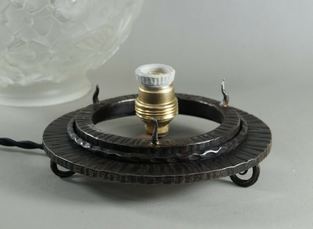 HANOTS : French 1930 art deco lamp ................ daum muller degué era France