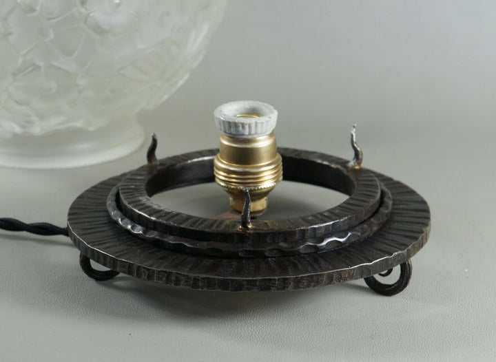 HANOTS : French 1930 art deco lamp ................ daum muller degué era France