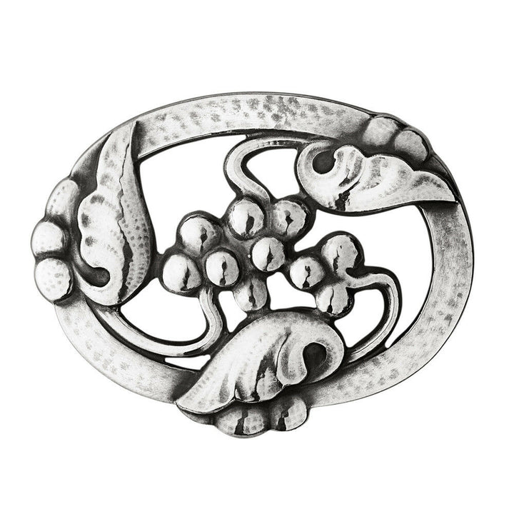 Georg Jensen Sterlng Silver Brooch #101 - MOONLIGHT GRAPES