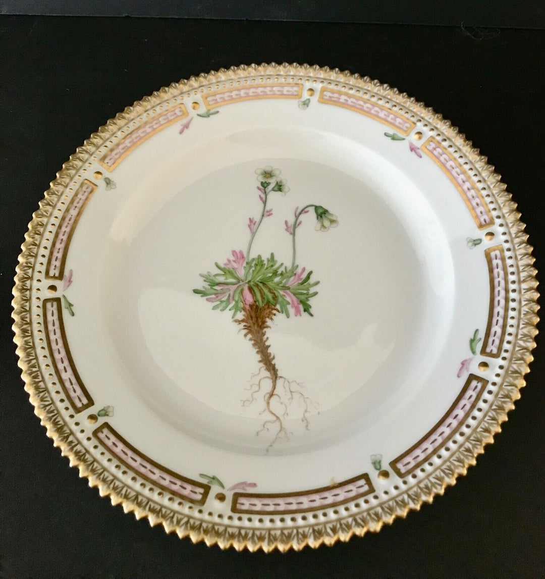 Royal Copenhagen FLORA DANICA Porcelain 7 1/2" Salad Plate #3573