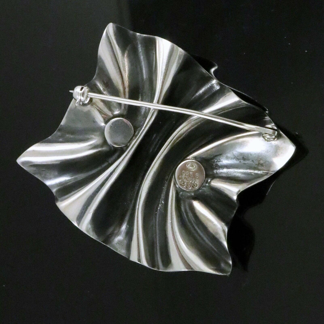 ジョージジェンセン　スターリングシルバー　18K　ブローチ　#399　Lene Munthe