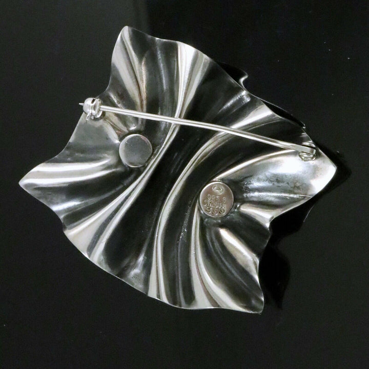 ジョージジェンセン　スターリングシルバー　18K　ブローチ　#399　Lene Munthe