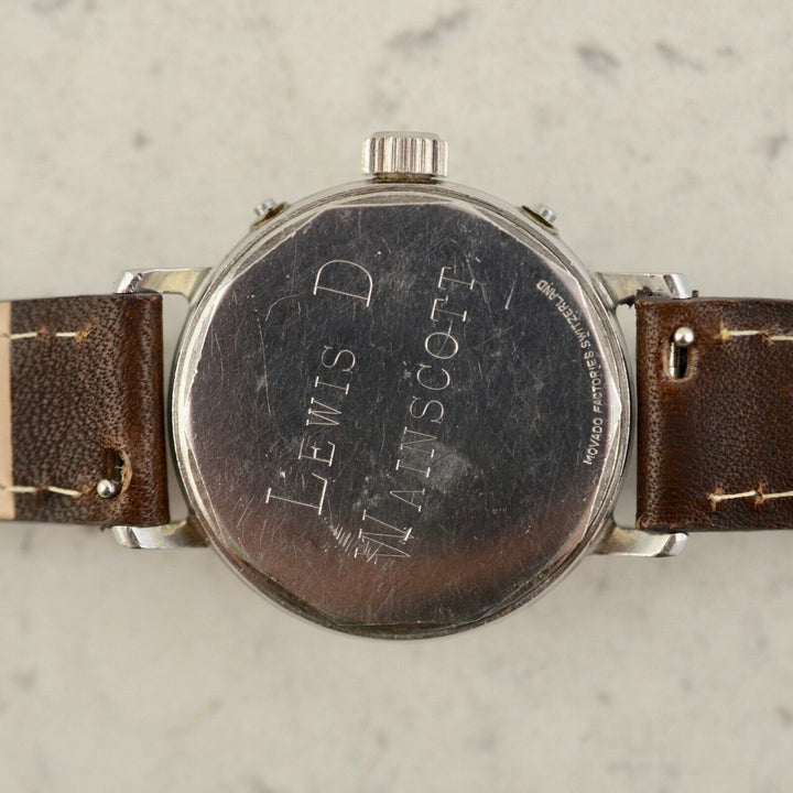 1940年　モバードヴィンテージ カレンドグラフ　トリプルカレンダーウォッチ(参考番号：14819) スチール製