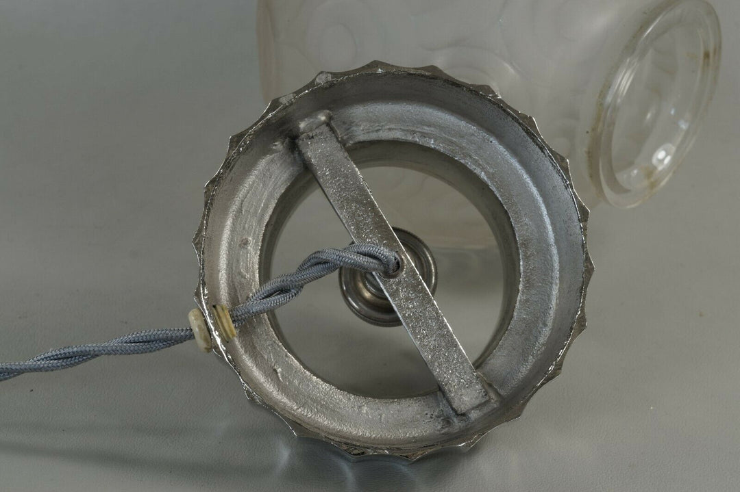 SABINO : FRENCH ART DECO LAMP 1930 .... bronze globe muller daum era 1925 France