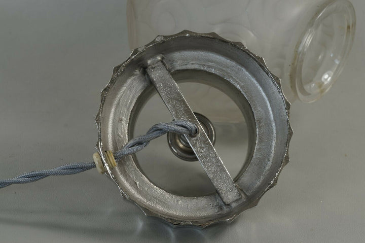 SABINO : FRENCH ART DECO LAMP 1930 .... bronze globe muller daum era 1925 France