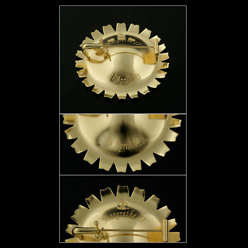 ジョージジェンセン　シルバー塗装 デイジーブローチ　50mm　限定商品