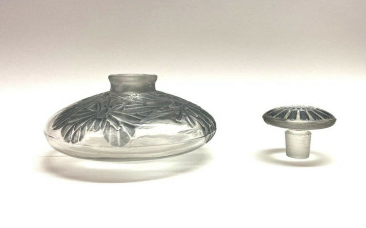 Flacon Misti Patiné Bleu René Lalique R.Lalique L.T Piver Blue Glass Perfume