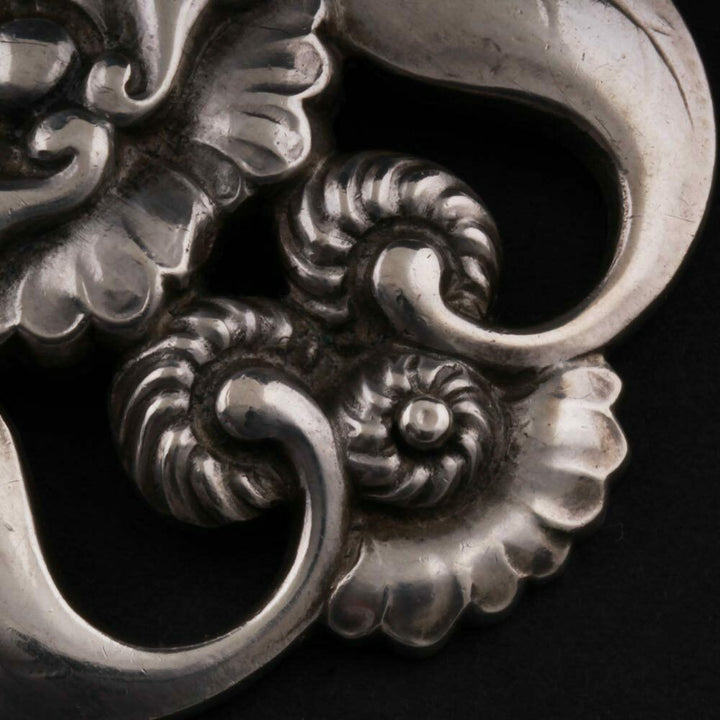 Georg Jensen Sterling Brooch # 97. Silver. GJ Himself. MADE IN DENMARK. RARE!