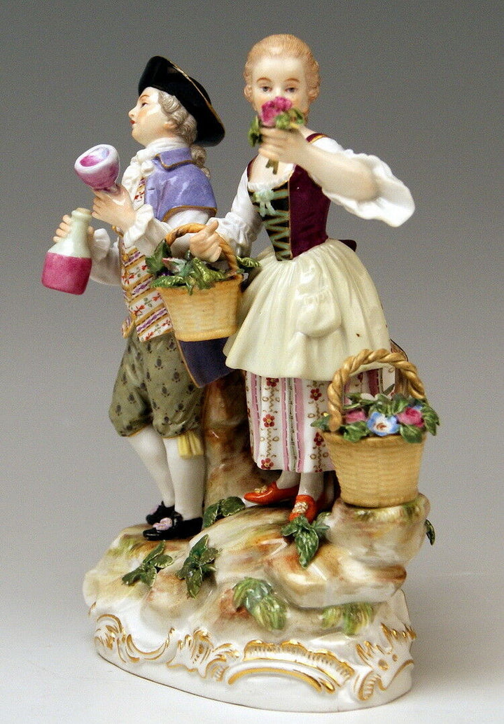 MEISSEN マイセン FIGUR GRUPPE WINZERFIGUREN WINE - GROWERS MNR: C 60 UM 1870