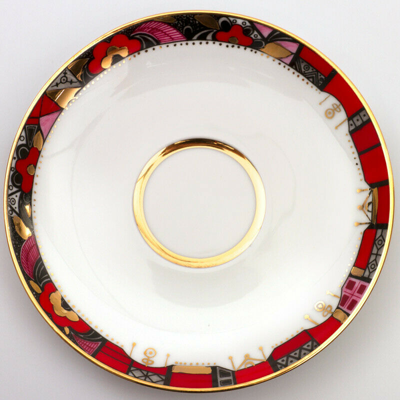 インペリアルポーセリン　カップ＆ソーサーセット 　ロモノーソフ　赤い馬モチーフ