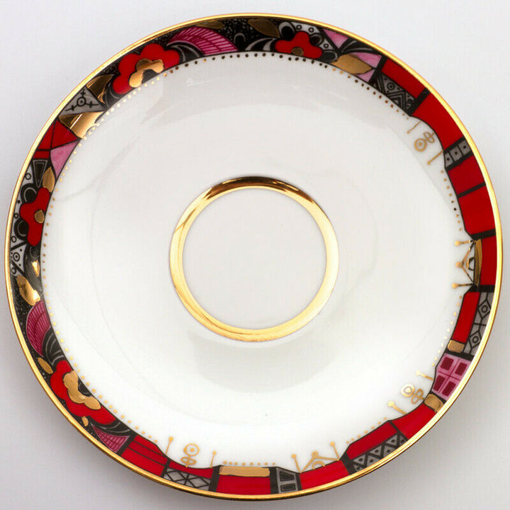 インペリアルポーセリン　カップ＆ソーサーセット 　ロモノーソフ　赤い馬モチーフ