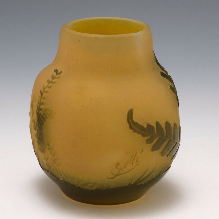 A Small Galle Cameo Glass Vase c1910