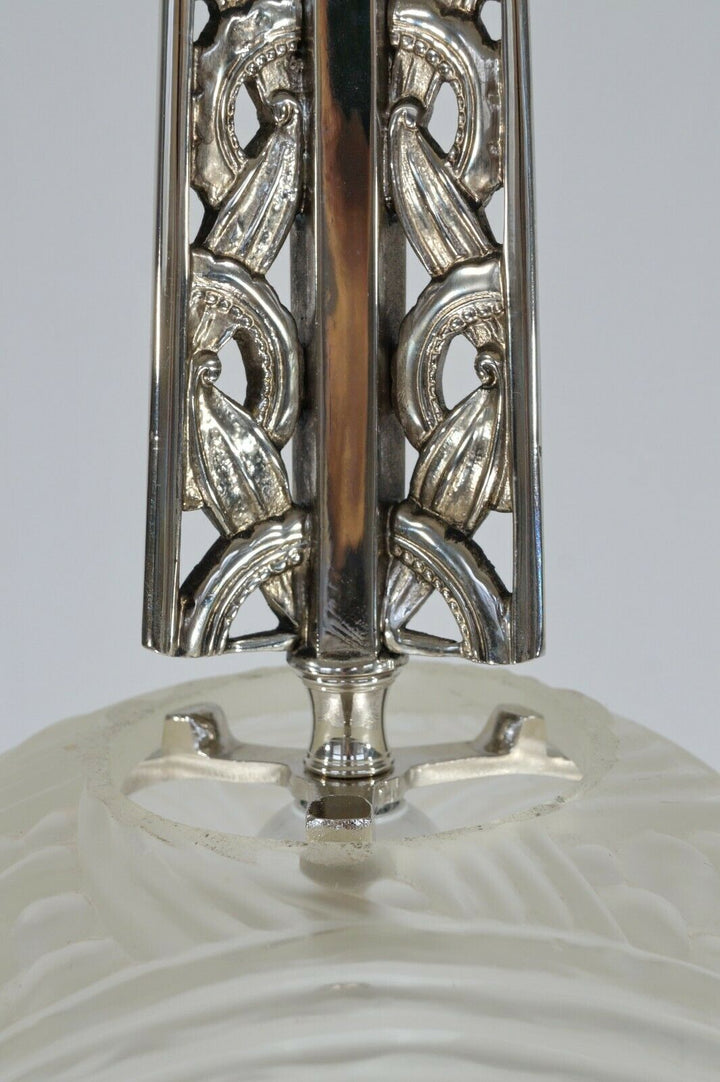 GUILLAUMIN ET BACHMANN & HANOTS : FRENCH 1930 ART DECO PENDANT LAMP ..... france